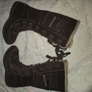 Timberland Size 7 M Dark Brown Leather Boots